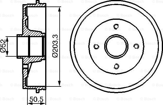 BOSCH 0 986 477 120 - Гальмівний барабан autocars.com.ua