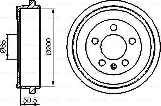 BOSCH 0 986 477 133 - БАРАБАН ГАЛЬМIВНИЙ autocars.com.ua