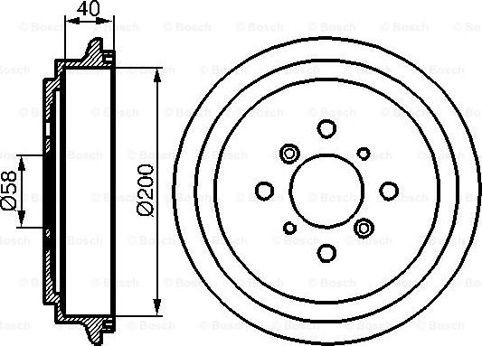 BOSCH 0 986 477 141 - Тормозной барабан avtokuzovplus.com.ua