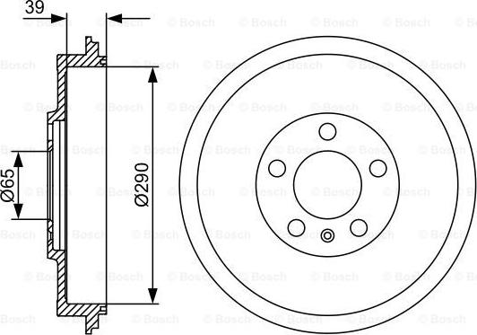 BOSCH 0 986 477 152 - Гальмівний барабан autocars.com.ua