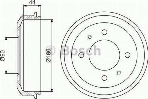 BOSCH 0 986 477 181 - Тормозной барабан autodnr.net