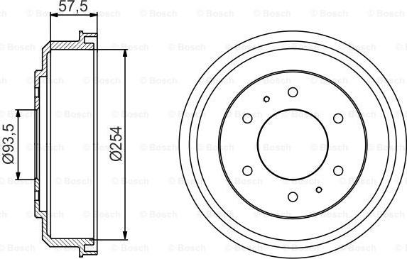 BOSCH 0 986 477 220 - Тормозной барабан avtokuzovplus.com.ua