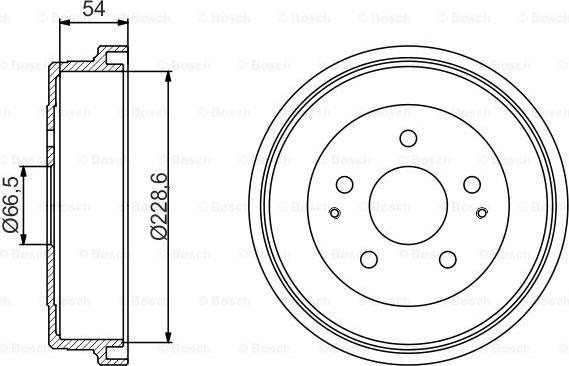 BOSCH 0 986 477 230 - Гальмівний барабан autocars.com.ua