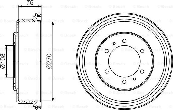 BOSCH 0 986 477 233 - Гальмівний барабан autocars.com.ua