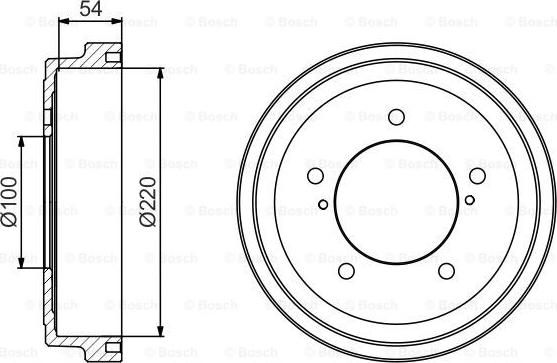 BOSCH 0 986 477 236 - Гальмівний барабан autocars.com.ua