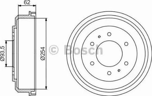 BOSCH 0 986 477 237 - Гальмівний барабан autocars.com.ua