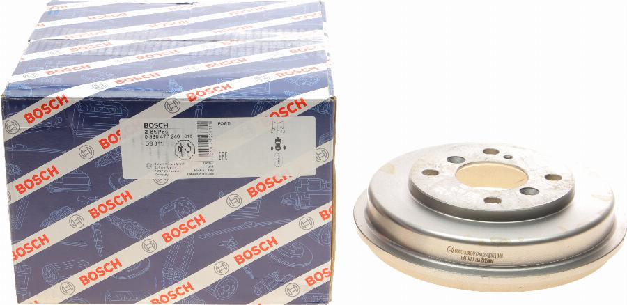 BOSCH 0 986 477 240 - Тормозной барабан avtokuzovplus.com.ua