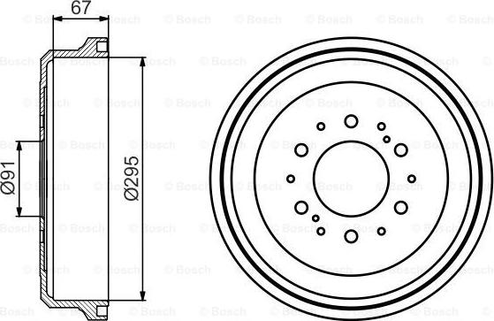 BOSCH 0 986 477 241 - Гальмівний барабан autocars.com.ua