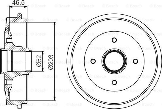 BOSCH 0 986 477 253 - Гальмівний барабан autocars.com.ua