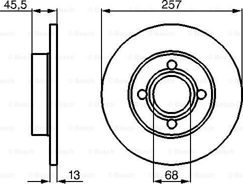 BOSCH 0 986 478 016 - Гальмівний диск autocars.com.ua