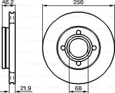 BOSCH 0 986 478 018 - Тормозной диск avtokuzovplus.com.ua