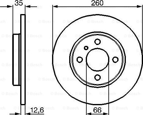 BOSCH 0 986 478 029 - Тормозной диск avtokuzovplus.com.ua