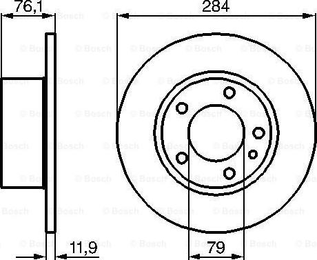 BOSCH 0 986 478 037 - Гальмівний диск autocars.com.ua