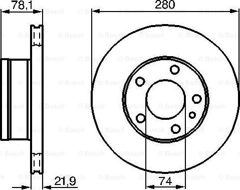 BENDIX 520158 - Гальмівний диск autocars.com.ua