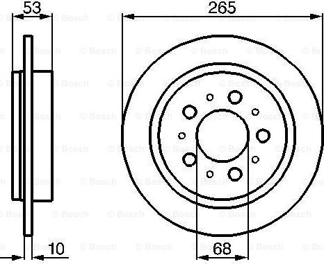 BOSCH 0 986 478 042 - Тормозной диск avtokuzovplus.com.ua