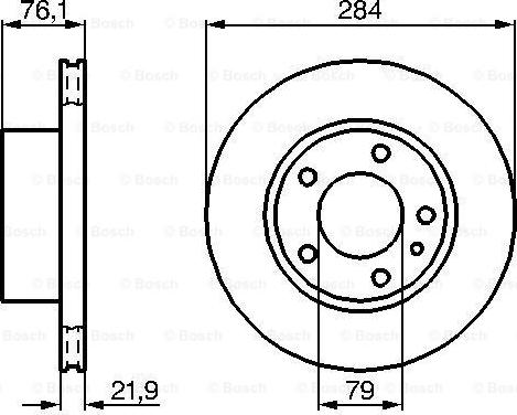 BOSCH 0 986 478 043 - Тормозной диск avtokuzovplus.com.ua