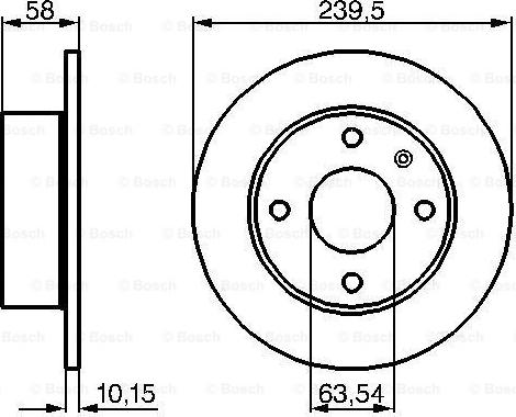 BOSCH 0 986 478 072 - Гальмівний диск autocars.com.ua