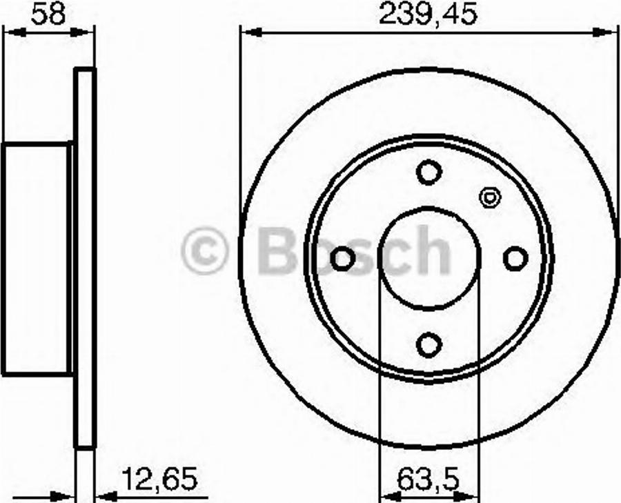 BOSCH 0 986 478 074 - Гальмівний диск autocars.com.ua