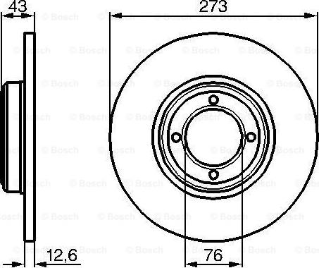 BOSCH 0 986 478 091 - Тормозной диск avtokuzovplus.com.ua