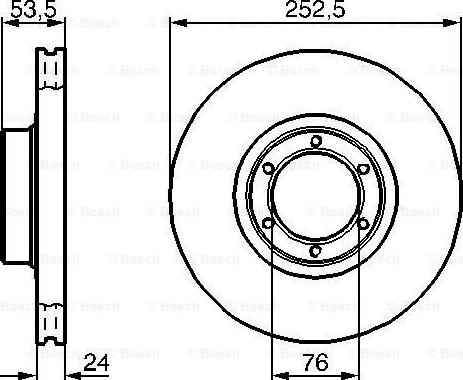 BOSCH 0 986 478 113 - Тормозной диск avtokuzovplus.com.ua