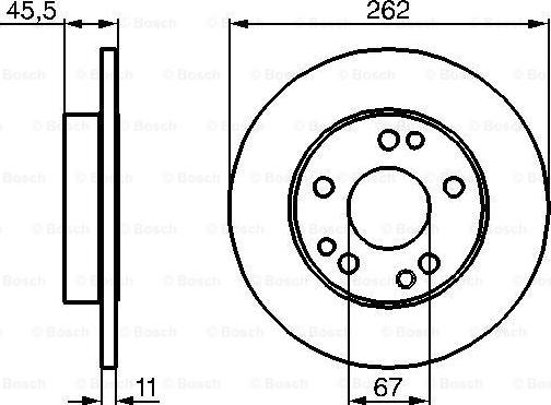 BOSCH 0 986 478 114 - Гальмівний диск autocars.com.ua