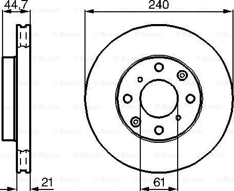 BOSCH 0 986 478 115 - Гальмівний диск autocars.com.ua