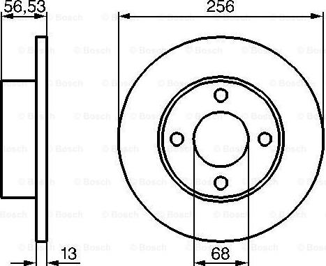 BOSCH 0 986 478 130 - Тормозной диск avtokuzovplus.com.ua