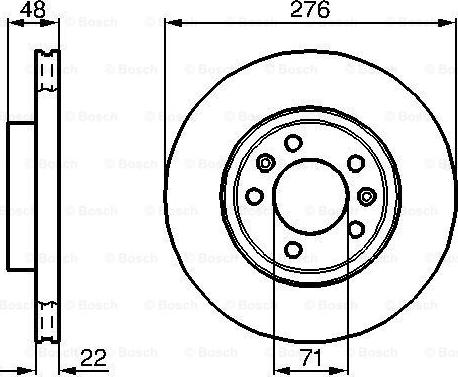 BOSCH 0 986 478 140 - Гальмівний диск autocars.com.ua