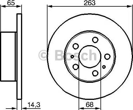 BOSCH 0 986 478 144 - Гальмівний диск autocars.com.ua