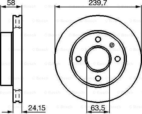 BOSCH 0 986 478 148 - Гальмівний диск autocars.com.ua