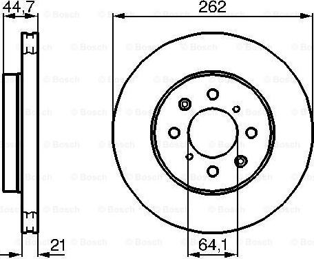 BOSCH 0 986 479 B23 - Тормозной диск avtokuzovplus.com.ua