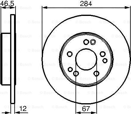 BOSCH 0 986 478 187 - Гальмівний диск autocars.com.ua