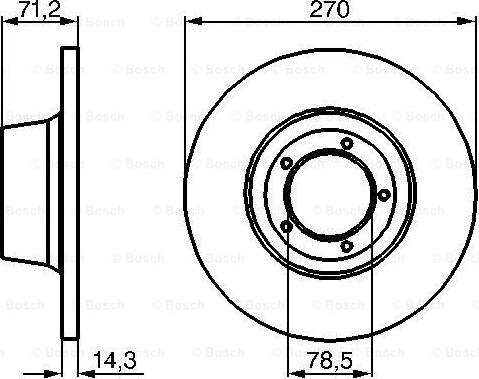 BOSCH 0 986 478 190 - Гальмівний диск autocars.com.ua