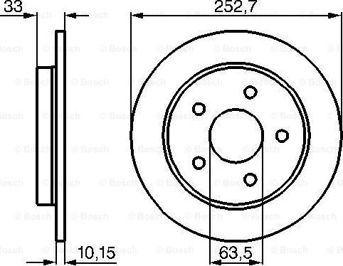 BOSCH 0 986 478 196 - Гальмівний диск autocars.com.ua