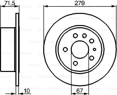 BOSCH 0 986 478 199 - Тормозной диск avtokuzovplus.com.ua