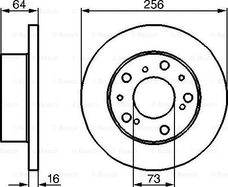 BOSCH 0 986 479 B24 - Тормозной диск autodnr.net