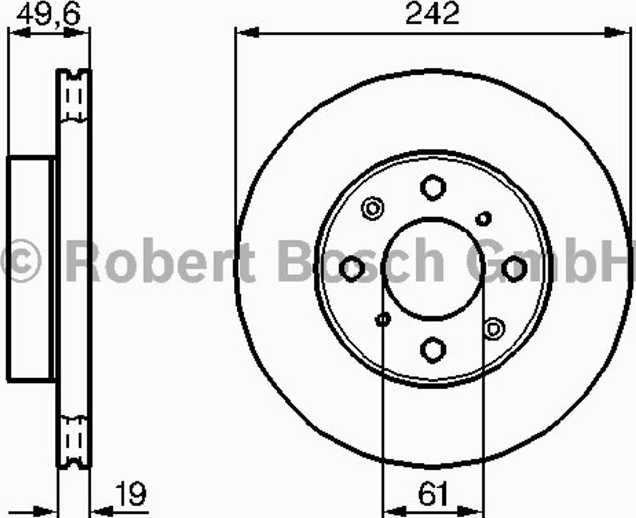 BOSCH 0 986 478 202 - Тормозной диск avtokuzovplus.com.ua