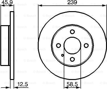 BOSCH 0 986 478 212 - Тормозной диск avtokuzovplus.com.ua