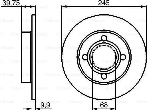 BOSCH 0 986 478 216 - Тормозной диск avtokuzovplus.com.ua