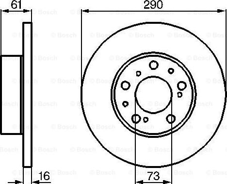 BOSCH 0 986 478 234 - Гальмівний диск autocars.com.ua