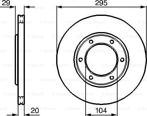 BOSCH 0 986 478 257 - Гальмівний диск autocars.com.ua