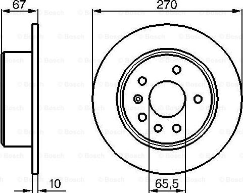 BOSCH 0 986 478 267 - Гальмівний диск autocars.com.ua