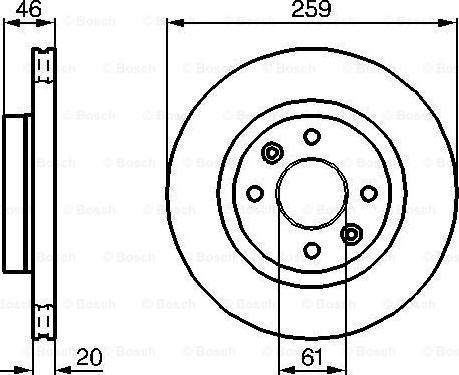 BOSCH 0 986 478 270 - Гальмівний диск autocars.com.ua