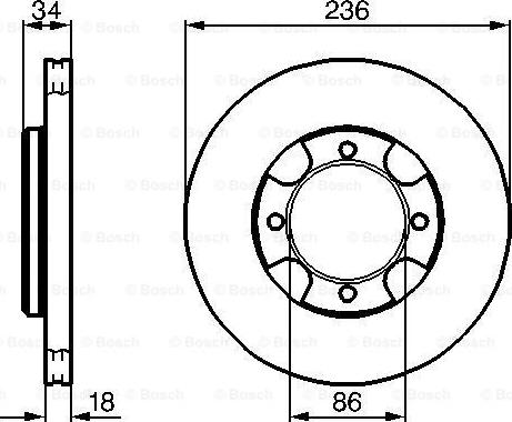 BOSCH 0 986 478 277 - Тормозной диск avtokuzovplus.com.ua