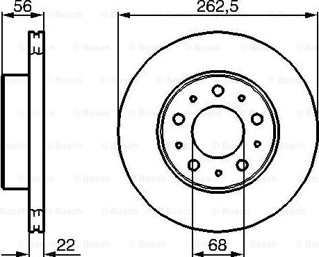 BOSCH 0 986 478 283 - Гальмівний диск autocars.com.ua