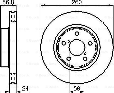 BOSCH 0 986 478 293 - Гальмівний диск autocars.com.ua