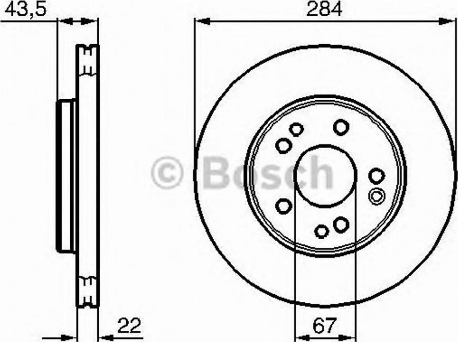 BOSCH 0 986 478 300 - Тормозной диск avtokuzovplus.com.ua