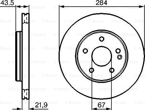 BOSCH 0 986 478 301 - ДИСК ГАЛЬМIВНИЙ ПЕРЕДНIЙ autocars.com.ua