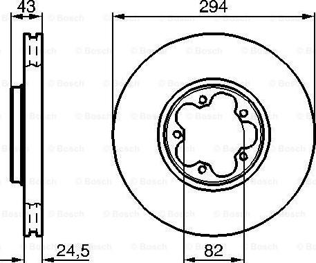 BOSCH 0 986 478 303 - Тормозной диск autodnr.net