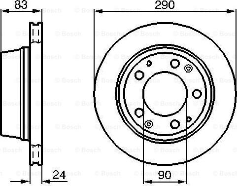 BOSCH 0 986 478 310 - Гальмівний диск autocars.com.ua